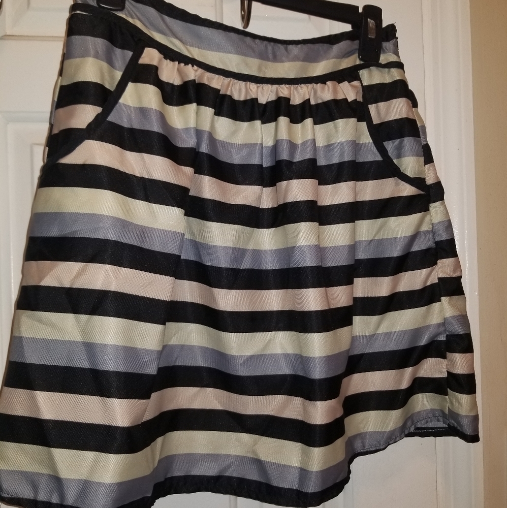 Emmelee stripe skirt Navy Medium